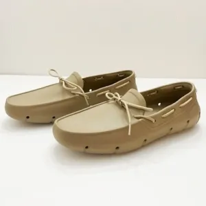 TUCKET | men’s Khaki &amp; Vanilla Deck Shoe./The Gilller. Size: 10