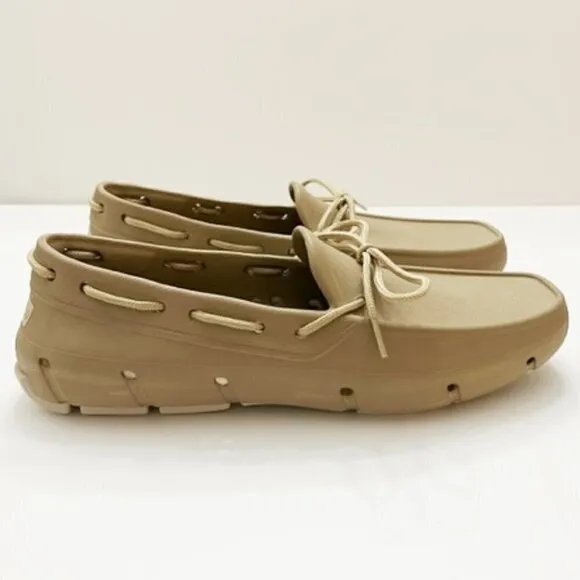 TUCKET | men’s Khaki &amp; Vanilla Deck Shoe./The Gilller. Size: 10