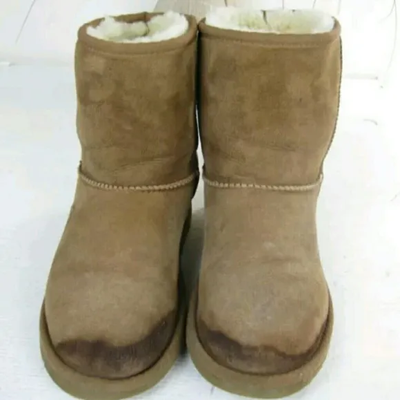 UGG AUSTRALIA CLASSIC SHORT BROWN fur boots