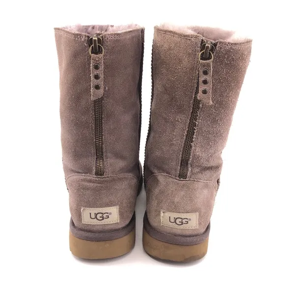 UGG Australia Classic Short Zip Sheepskin Winter Boots 10