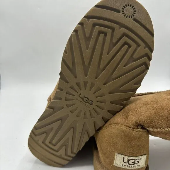 UGG AUSTRALIA Classic Tall Boots Women's 7‎ Chestnut Sherpa Leather Suede 5815