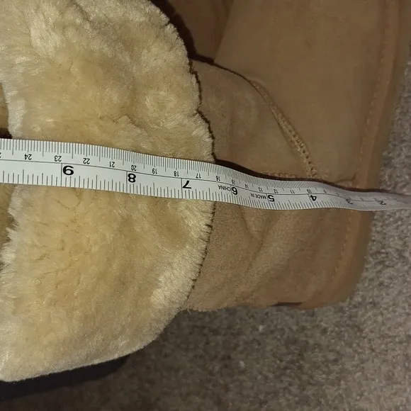 UGG Australia classic tall suede sheepskin leather faux fur boots - 9 -  tan