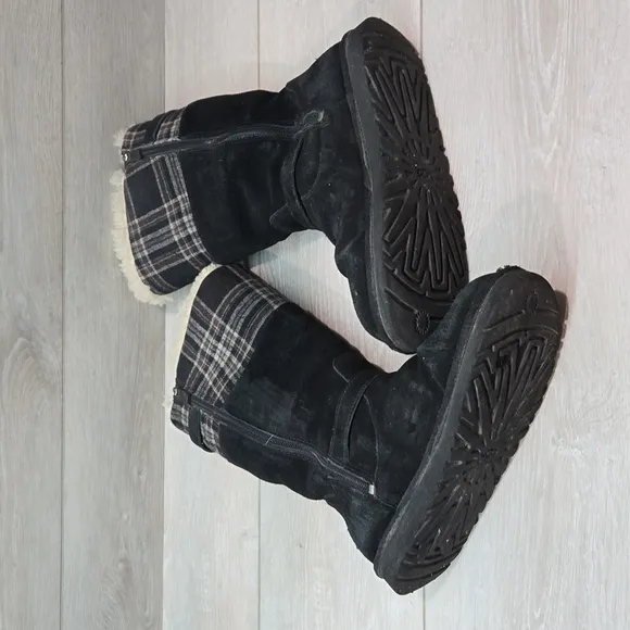Ugg Australia Women 3286 Tall Leather Sheepskin Boots sz 6