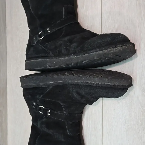 Ugg Australia Women 3286 Tall Leather Sheepskin Boots sz 6