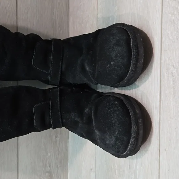 Ugg Australia Women 3286 Tall Leather Sheepskin Boots sz 6