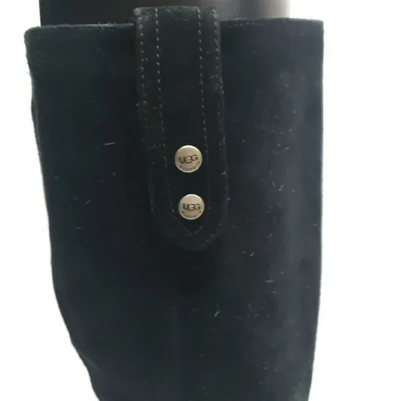 UGG Australian Black Suede Josie Women's Boots