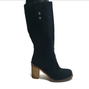 UGG Australian Black Suede Josie Women's Boots