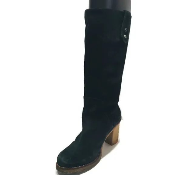 UGG Australian Black Suede Josie Women's Boots