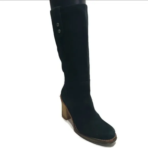 UGG Australian Black Suede Josie Women's Boots