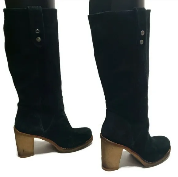 UGG Australian Black Suede Josie Women's Boots