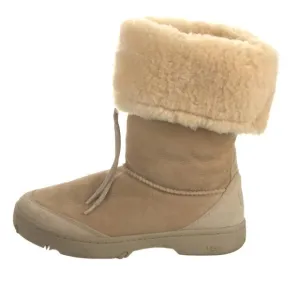 UGG Australian made Ultimate Tall Fold over suede &amp; sheep skin lined calf boots
