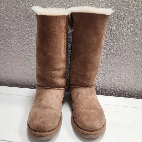 UGG® Bailey Bow II Tall Boot - Chestnut, Womens Size 8