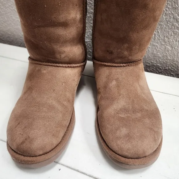 UGG® Bailey Bow II Tall Boot - Chestnut, Womens Size 8