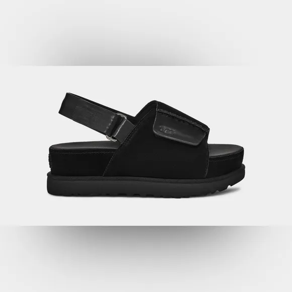 UGG Black Platform Sandals with Chunky Design