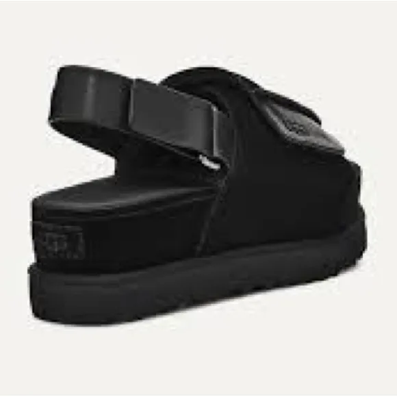 UGG Black Platform Sandals with Chunky Design