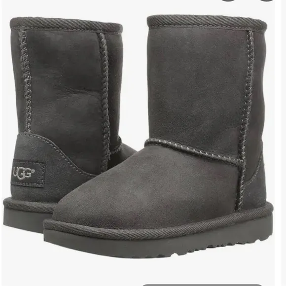 UGG Classic Short Gray Toddler Girls Boots Size 10