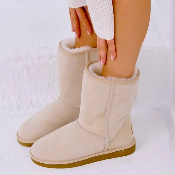 UGG Classic Short Matching Suede Water Repellent Genuine Leather Suede Boots 7