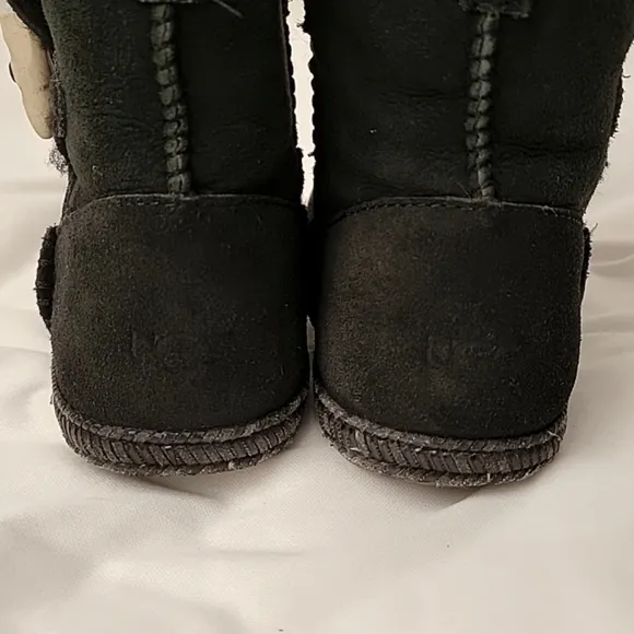 UGG EUC Genuine Shearling Boots Convertible Foldable Suede Winter Ankle Boots