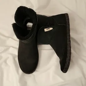 UGG EUC Genuine Shearling Boots Convertible Foldable Suede Winter Ankle Boots
