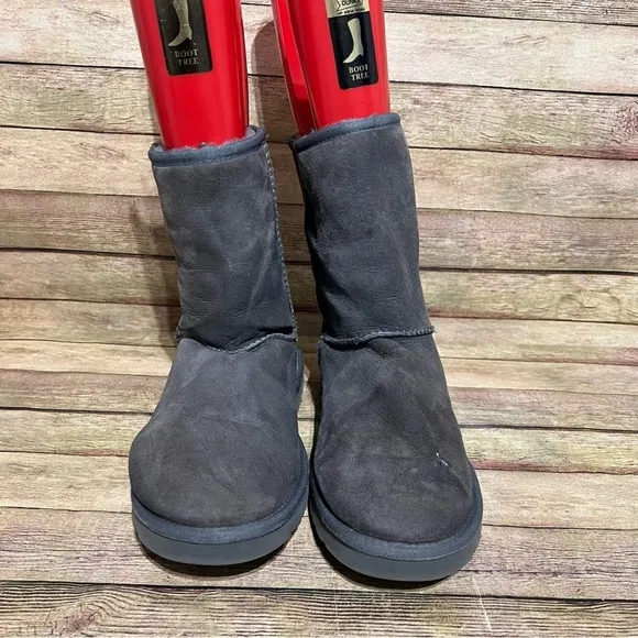 Ugg Grey Suede Classic Short Boots