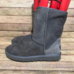 Ugg Grey Suede Classic Short Boots