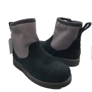 UGG Kids Boots Bayson black gray short zipper shearling 1098110K sz 4 36 new