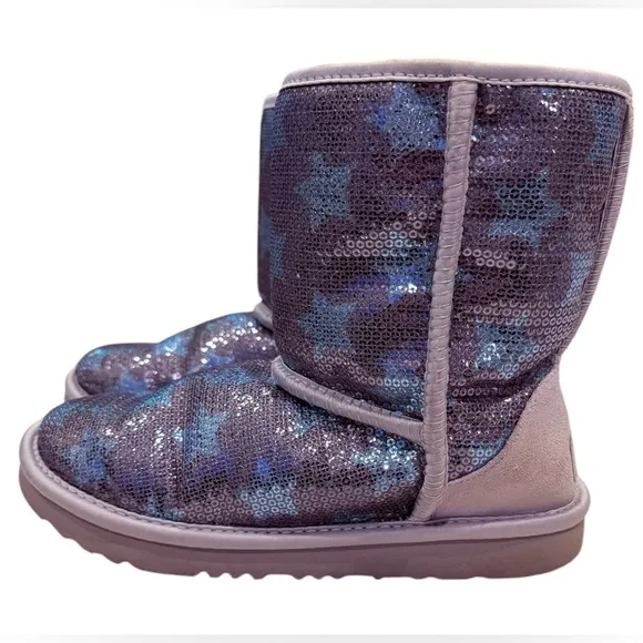 UGG Kids Boots with Blue Star Pattern