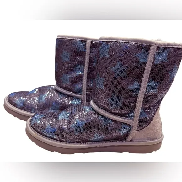 UGG Kids Boots with Blue Star Pattern