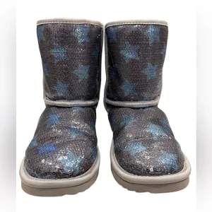 UGG Kids Boots with Blue Star Pattern