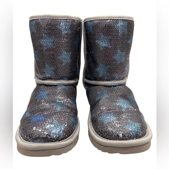 UGG Kids Boots with Blue Star Pattern