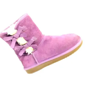 UGG Koolaburra  Suede Victoria Short Boots Girl's 3 Lavndr Suede Sheepskin Lined