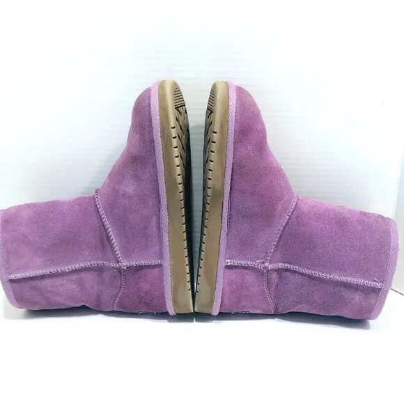 UGG Koolaburra  Suede Victoria Short Boots Girl's 3 Lavndr Suede Sheepskin Lined