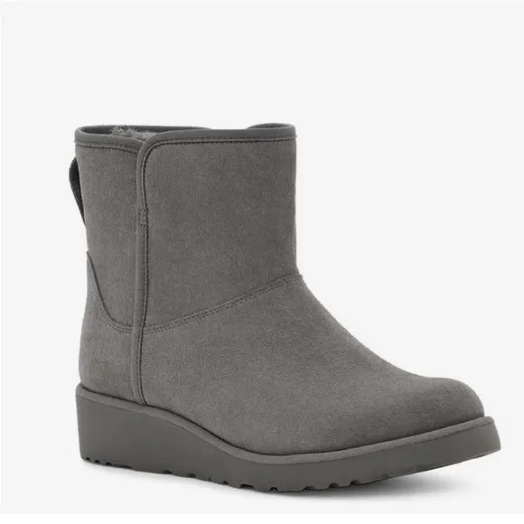 UGG Kristin Grey Wedge Boots Size 10 or 40