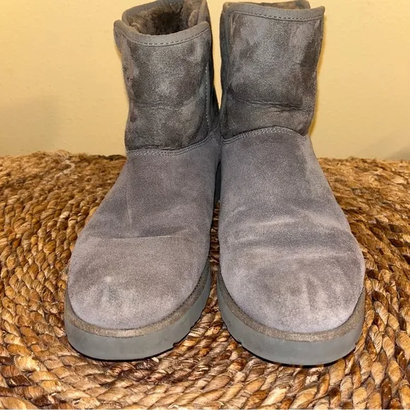 UGG Kristin Grey Wedge Boots Size 10 or 40