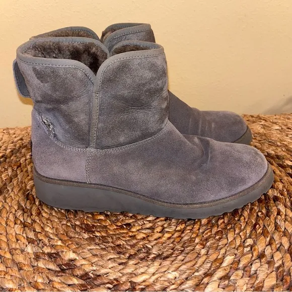 UGG Kristin Grey Wedge Boots Size 10 or 40