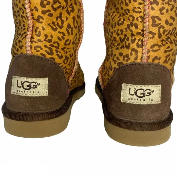 Ugg Leopard Print Classic Short Boots
