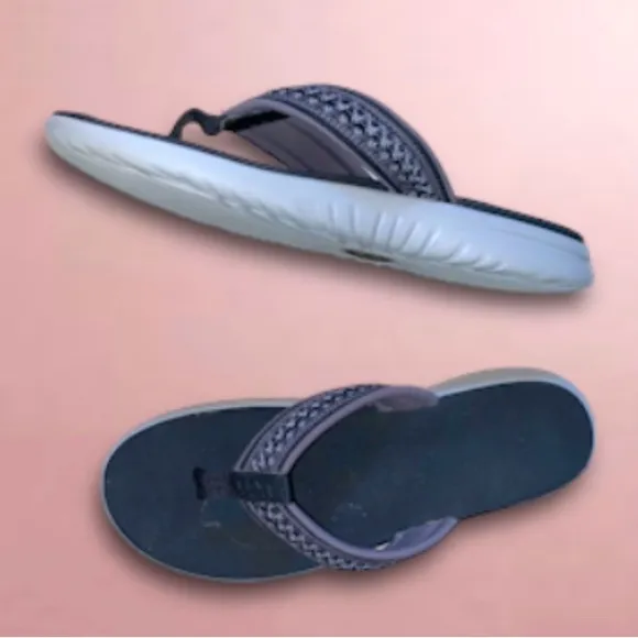 UGG men 12 TASMAN black gray sandals men’s flip flops size 12