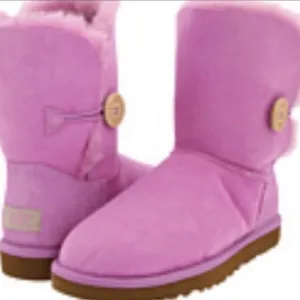 UGG PINK BAILEY BUTTON BOOTS