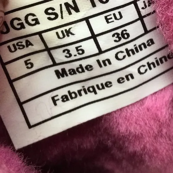 Ugg Sequins Sparkle Hot Pink Short Boots 36 5
