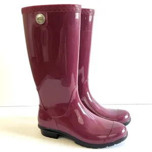 Ugg Shaye Purple Tall Rubber Rain Boots