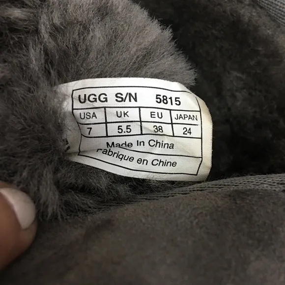 UGG Tall Gray Boots Size 7