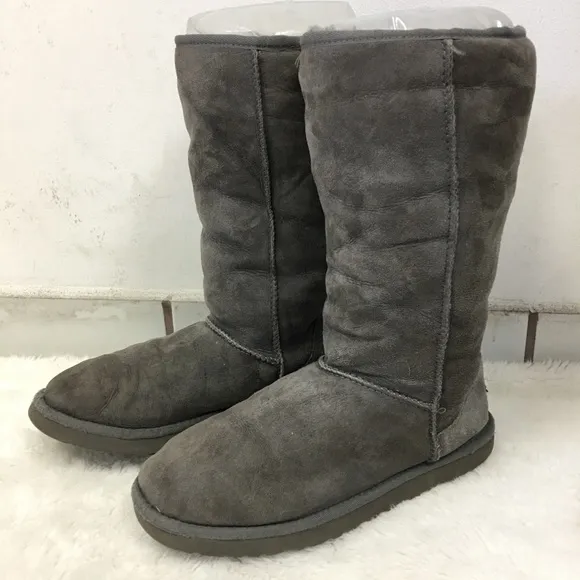 UGG Tall Gray Boots Size 7