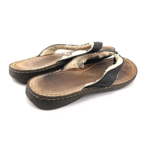 UGG Tasmania Shearling Thong Sandals 14