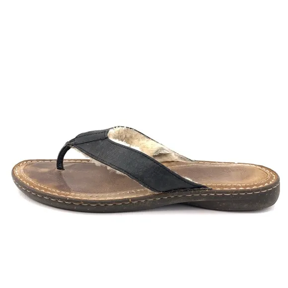 UGG Tasmania Shearling Thong Sandals 14