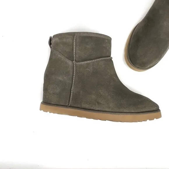 UGG Women's Classic Femme Mini Wedge Boots 11