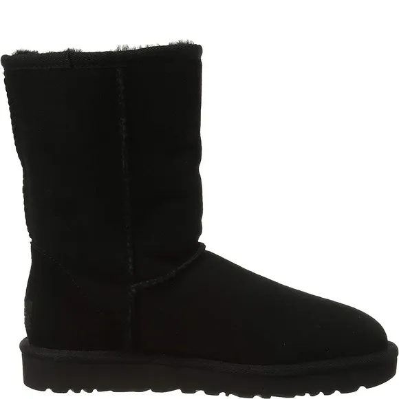 UGG Womens Classic Short II Boots Black Size 7