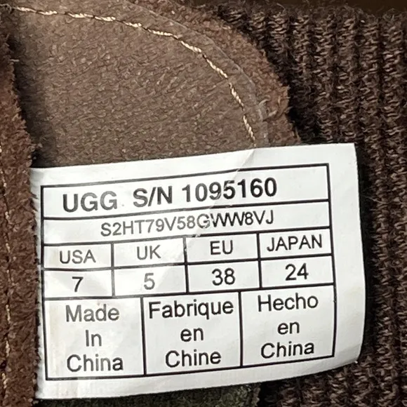Ugg Womens Shoes Size 7 Brown Cayli Waterproof Leather Suede Lace Up Boot