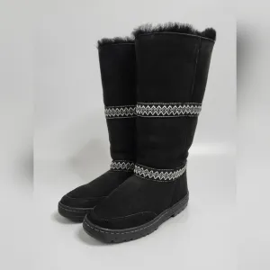 Ugg y2k sundance revival black tall boots sz 7