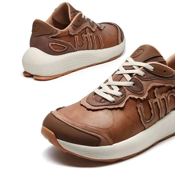 UIN Men's Sneakers Fashion Walking Comfy Shoes (FEATHER ROCK LAYER A1)