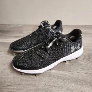 Under Armour Black Cleats Shoes Size 9 Athletic Breathable Softball Sports